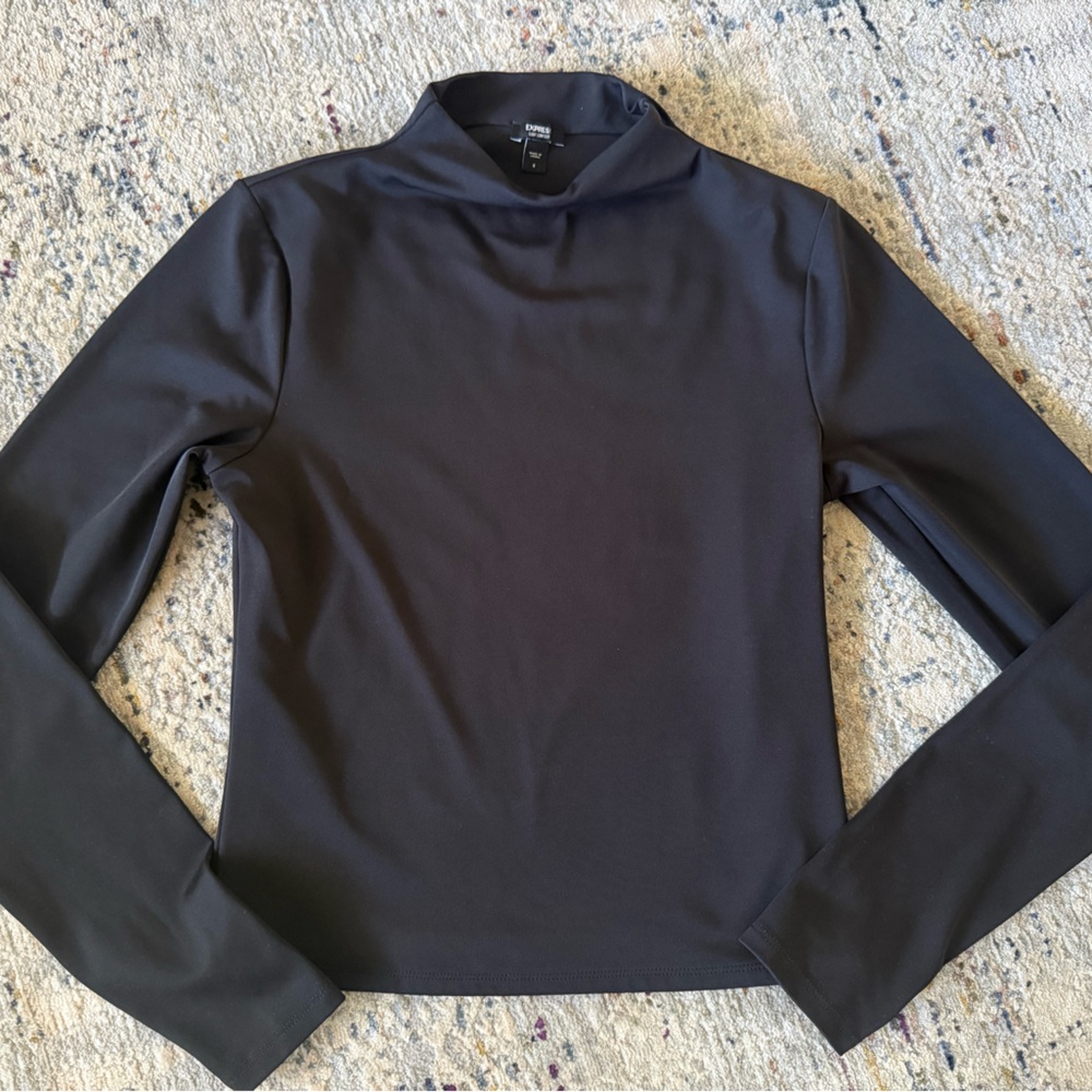 Express Black Long Sleeve Women's Top